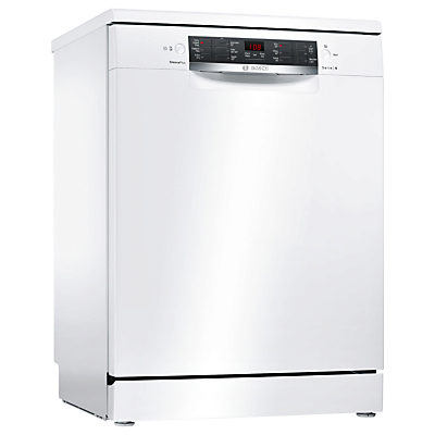 Bosch SMS46IW03G Freestanding Dishwasher, White Bosch SMS46IW03G Freestanding Dishwasher, White